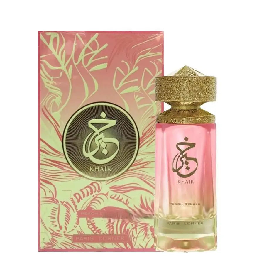 Unisex Eau De Parfum Paris Corner Khaire Peach Sweet & Sensual Perfume Notes of Peach Ginger & Musk for Men & Women