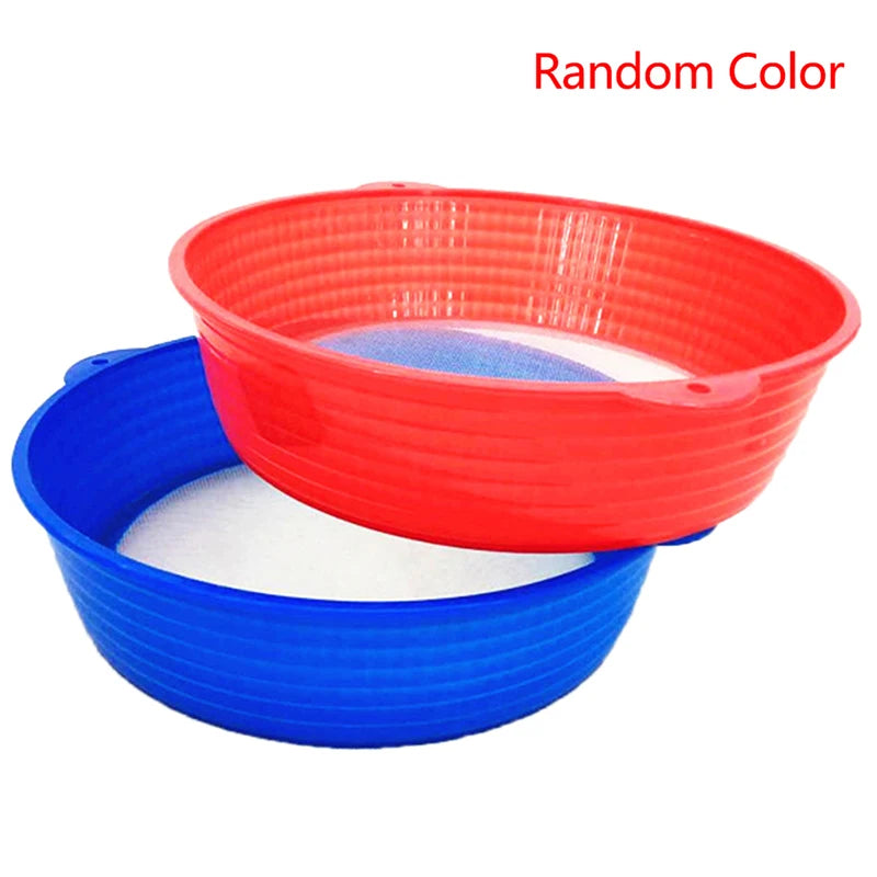 Kitchen Gadgets New Handheld 19cm Round Shape Plastic Flour Sifter Strainer