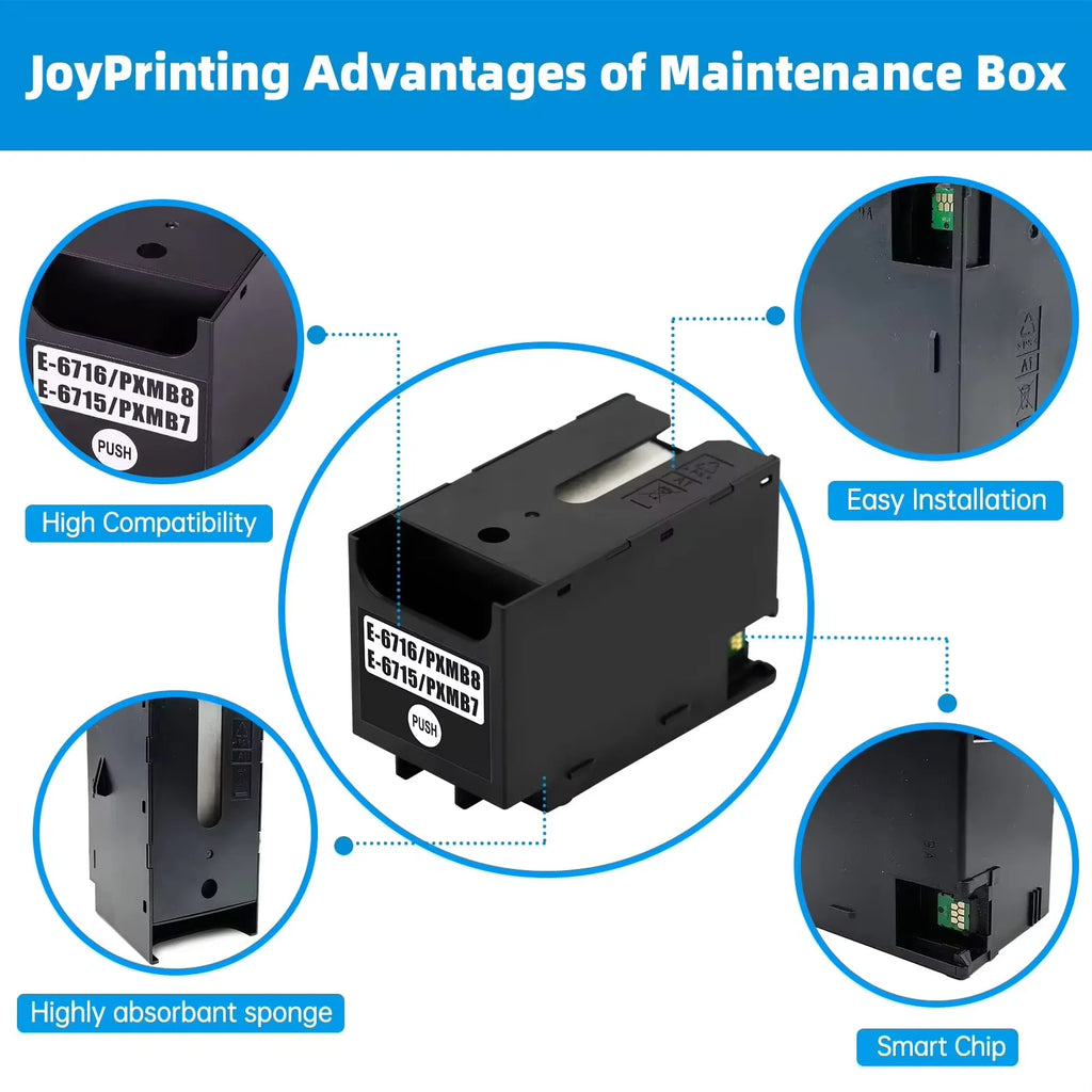t6716 t6715 maintenance box for epson WF-4720DWF WF-C5210DW WF-C529R EC-4020 WF-M5299 PX-M780F WF-C5790a