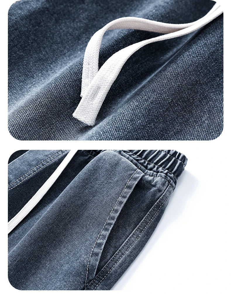 Men's Jeans American Loose Wide-leg Loose Straight Casual Trousers Street Hip-hop Baggy Jeans Black Grey Blue Streetwear Men