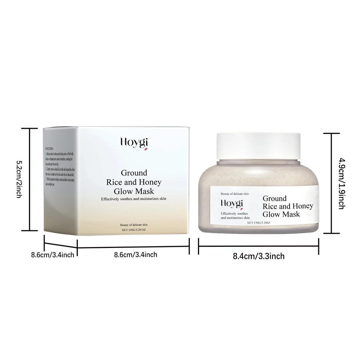 Rice Raw Pulp Mask Replenishment Moisturizing Fade Dark Spot Repair Sensitive Skin Shrink Pore Hydrating Mask Korean Skin Care