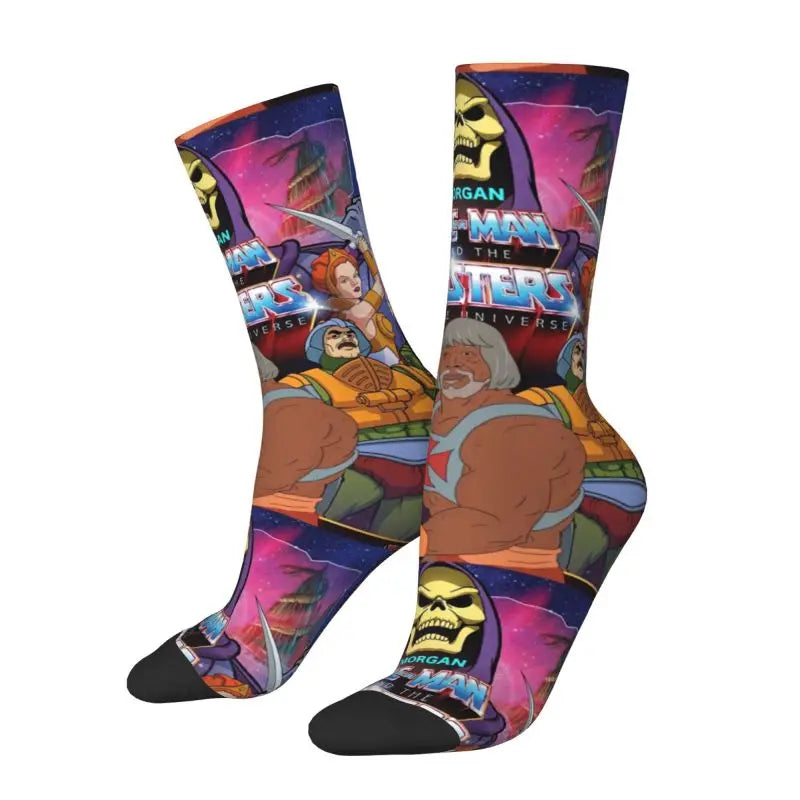 Masters Of The Universe Men Women Crew Socks Cool He Man Skeletor Heman 80s Cartoon Spring Summer Autumn Winter Dress Socks
