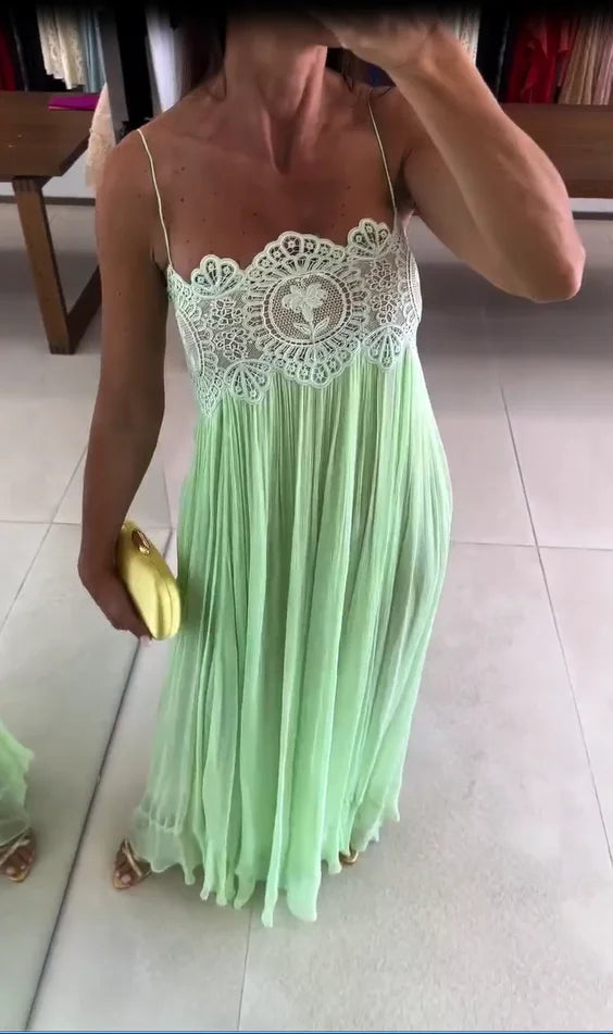 Women Pink Lace Double Strap Crop Top Two Piece Set Boho Sleeveless Flowy Matching Outfit 2026 Seaside Vacation Casual Outfits