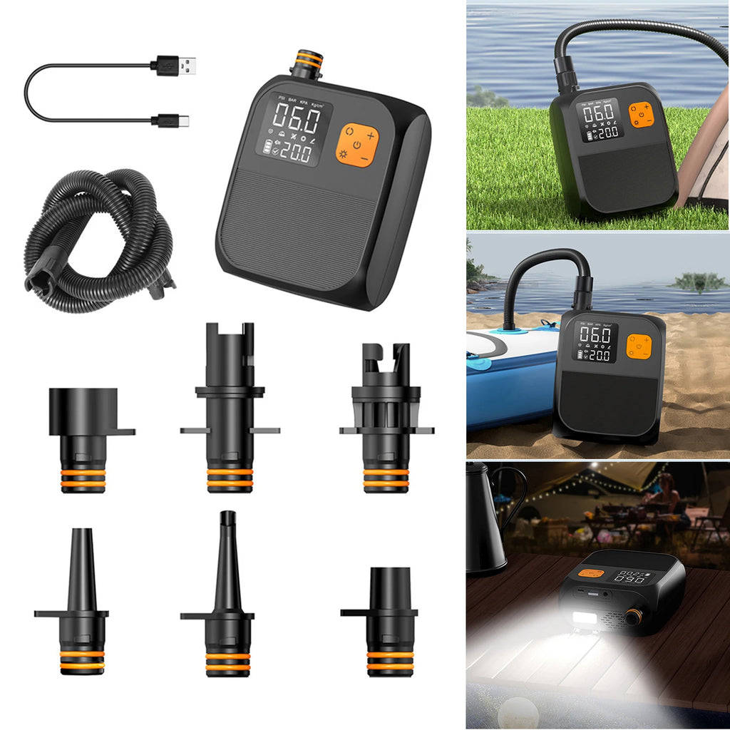 Electric Paddle Board Pump Rechargeable SUP Pump Portable Electric Pump for Paddle Board Inflatable Boats