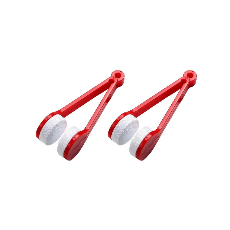 Portable Multifunctional Eyeglass Cleaning Wipe Green Microfiber Lens Brush for Sunglasses Glasses Compact Travel Scratch Free T