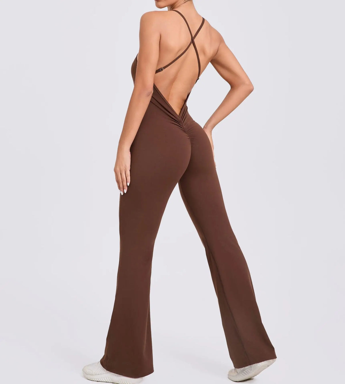 Female Sexy Back V Gym Set Woman Training Yoga Suit Wide Leg Sportswear Woman Sports Suit Clothes Fitness Elastic Training Suits