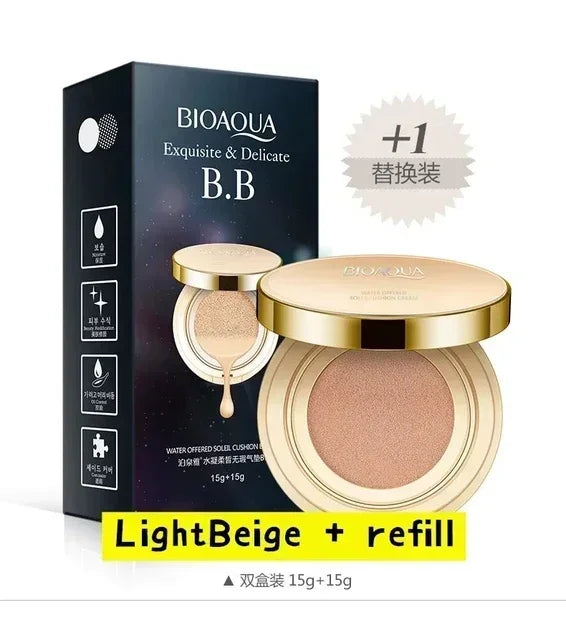 BB Air Cushion Foundation CC Cream Concealer Whitening Long Lasting Waterproof Moisturize Brighten Oil-control Makeup Cosmetics