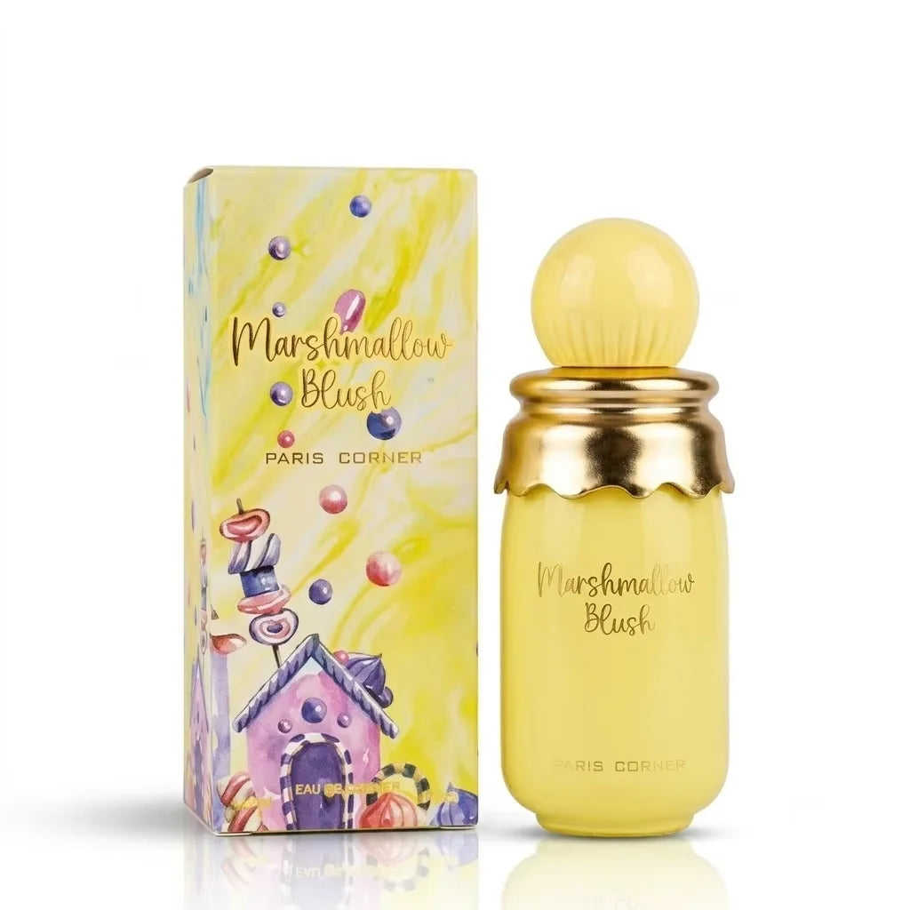Fashion Elegant Sweet Marshmallow Blush Perfume Eau de Parfum Spray for Women Long Lasting Floral Fruity Gourmand Scent