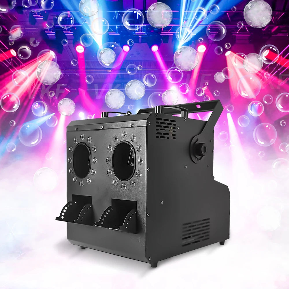 1500W 3000W LED Bubble Fog Machine DMX512 Smoke Fog Bubble Lighting Blower RGBW Stage Event Wedding Party Bar DJ Club