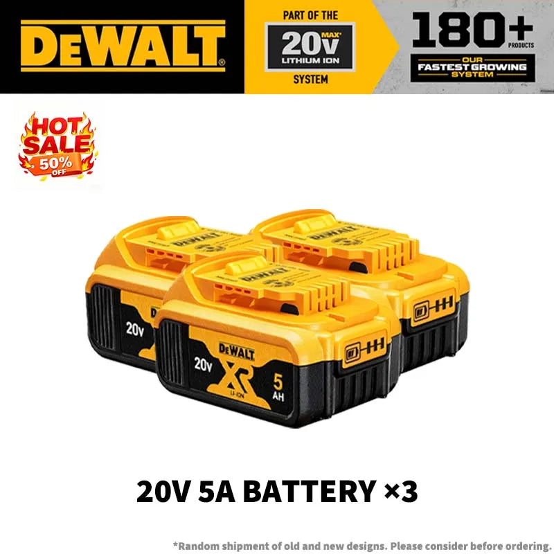 100% Genuine DEWALT 20V Max 2/5/6/9Ah Battery Charger Combo Li-Ion XR Series for Power Tools Battery DCB200,DCB202,DCB205,DCB206