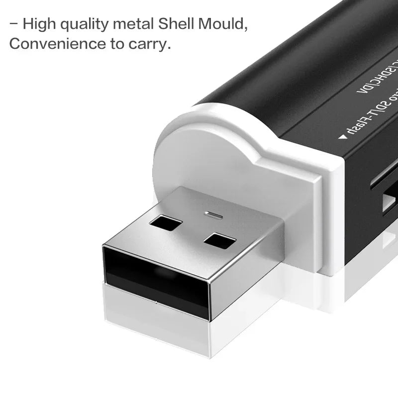 High Speed USB 2 0 Card Reader for Micro SD SDHC TF MMC MS PRO DUO M2 Memory Stick All in One Multi Slot Adapter for PC Laptop
