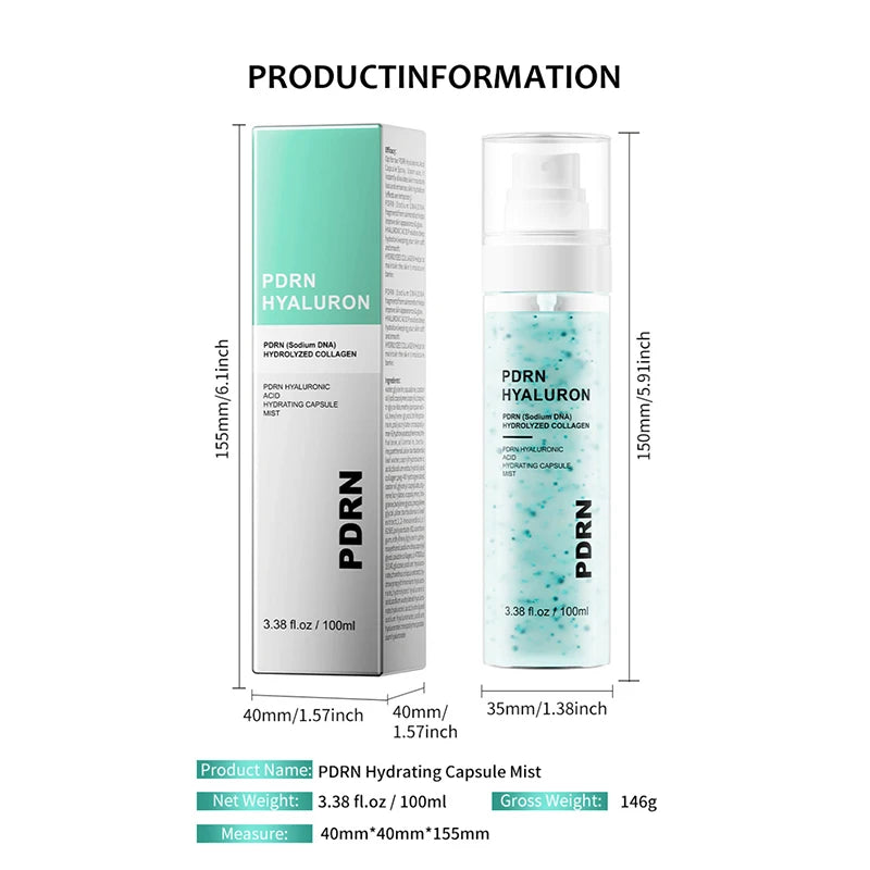 PDRN Centella Asiatica Glow Facial Serum Smooth Skin Soothing Hydrating Essence Deep Nourishing Facial Essence Korean Skincare