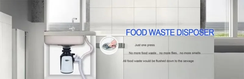 Household Food Waste Disposal Quiet Garbage Disposer Induction Motor Disposal Machine In Sinkerator Badger 5