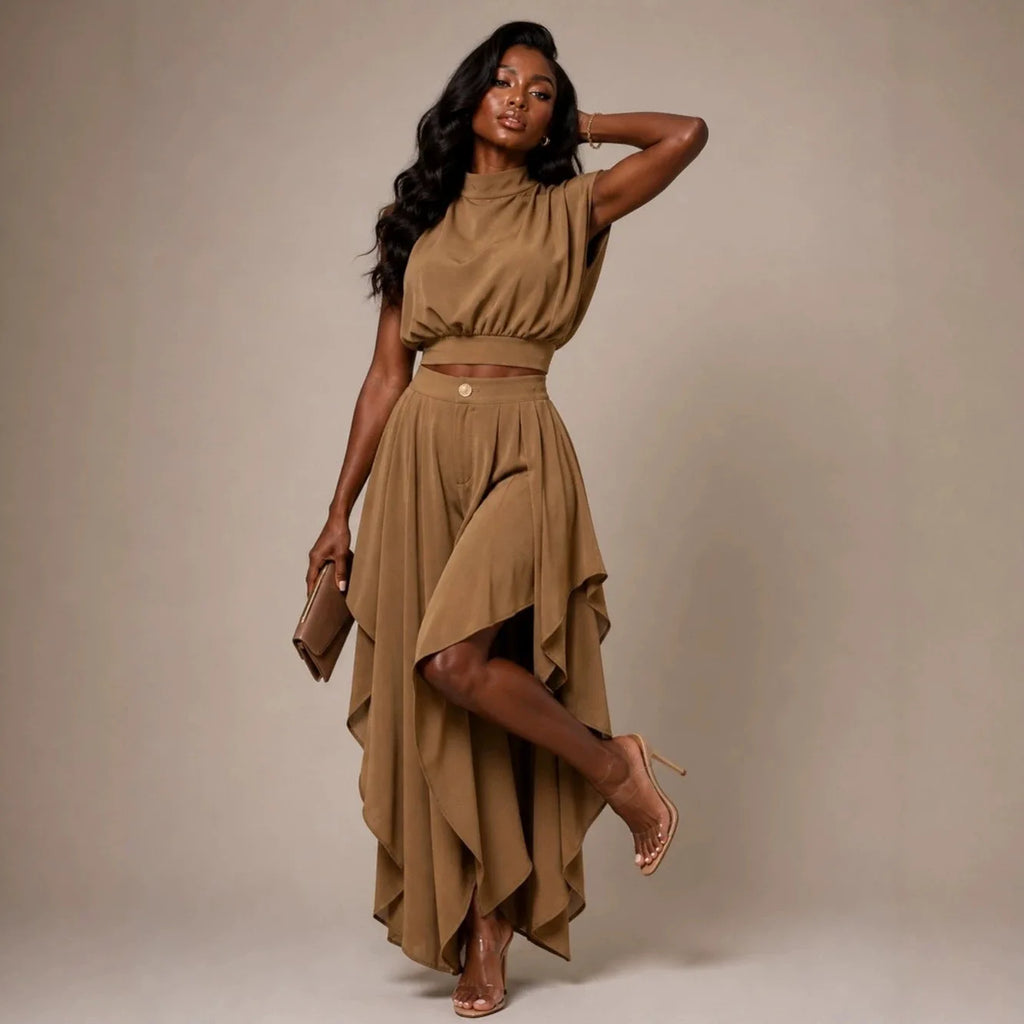 2 Piece Women Sets 2026 New Summer Autumn Matching Sets Two Pieces Sets Short Sleeve Tops And Pants Suits Outfits Clothing