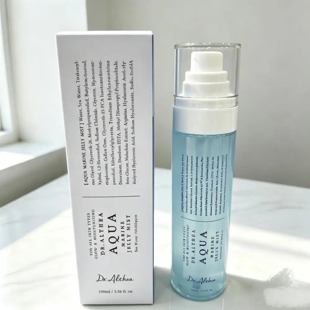 Dr Althea Aqua Marine Watery Cream 50ml Jelly Mist 100ml Korean Face Cream Hydrating Moisturizer for Dry Sensitive Skin K Beauty