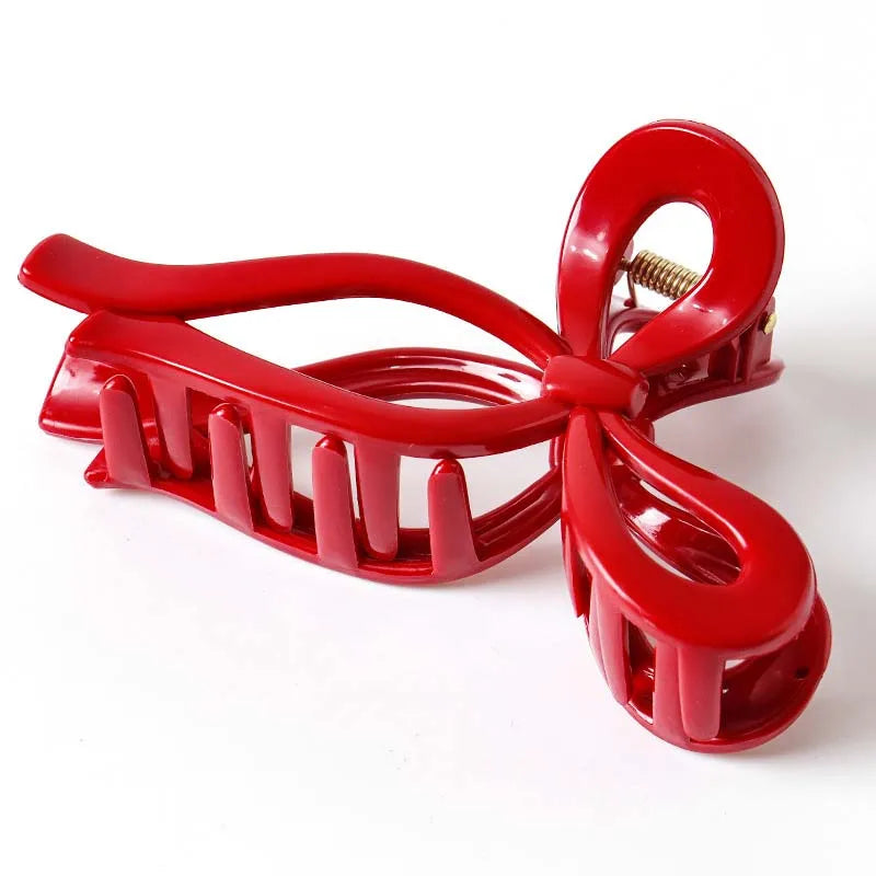 NEW Soft Silicone Bowknot Shark Clip Safe and High-end Anti Fall Claw Clip Trendy Hair Claw Hair Accessories for Women Girls