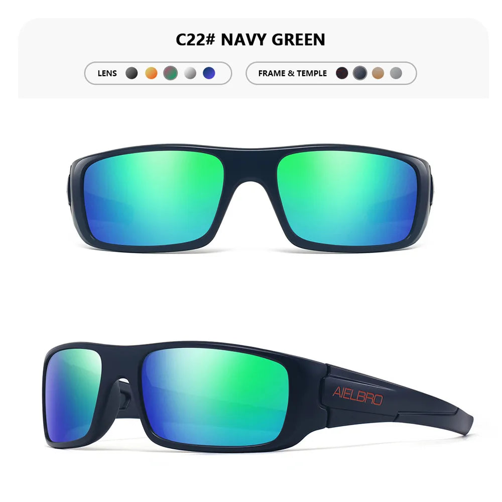 4PCS Sun Glasses – Unisex Square Frames with UV400 Lens, Perfect for Driving, Golf, Fishing All-Weather Outdoor Activities