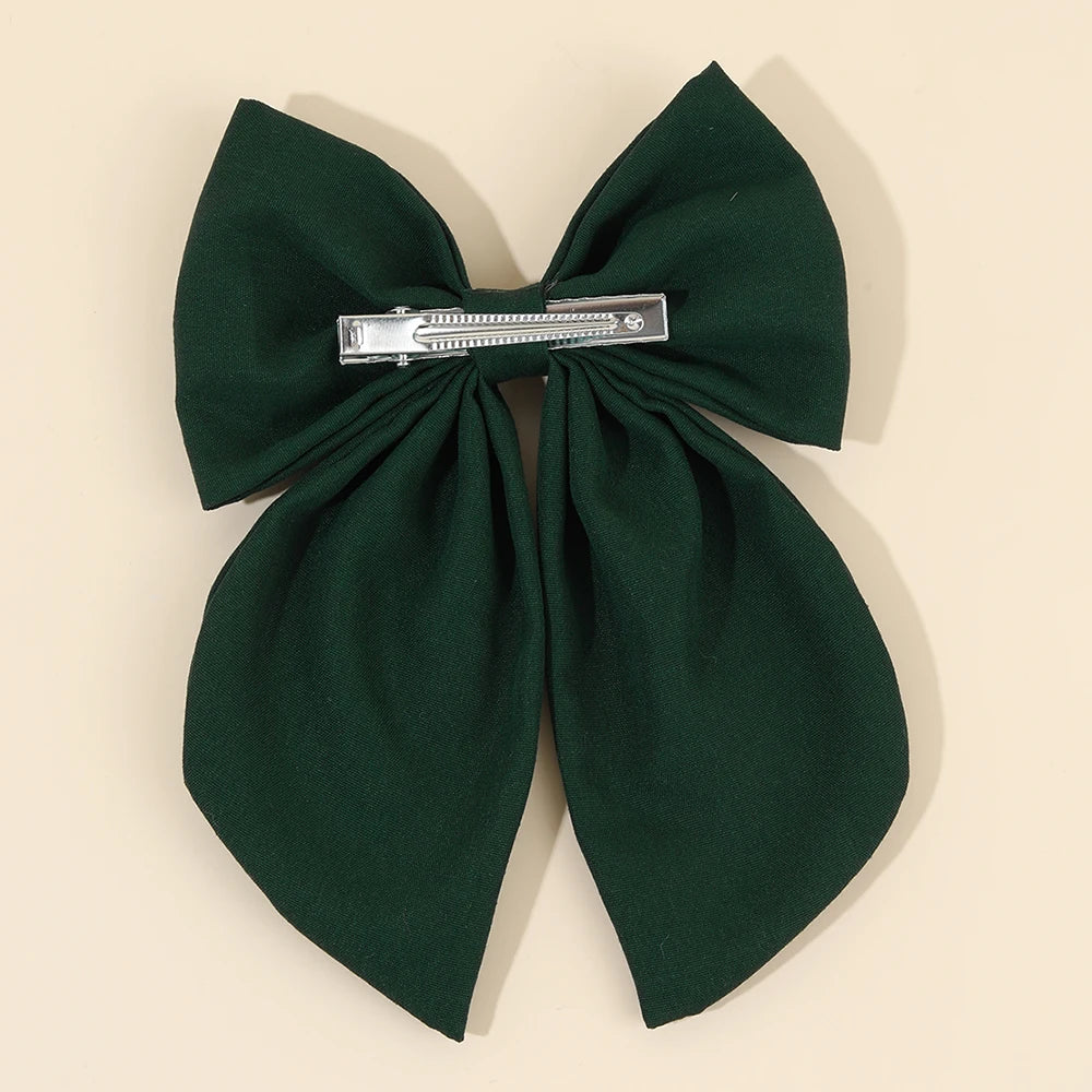 Cartoon Hedgehog Bow Hair Clip For Girls Elegant Handmade Flower Fox Embroidery Hairpins  New Trendy Headwear Hair Accessories