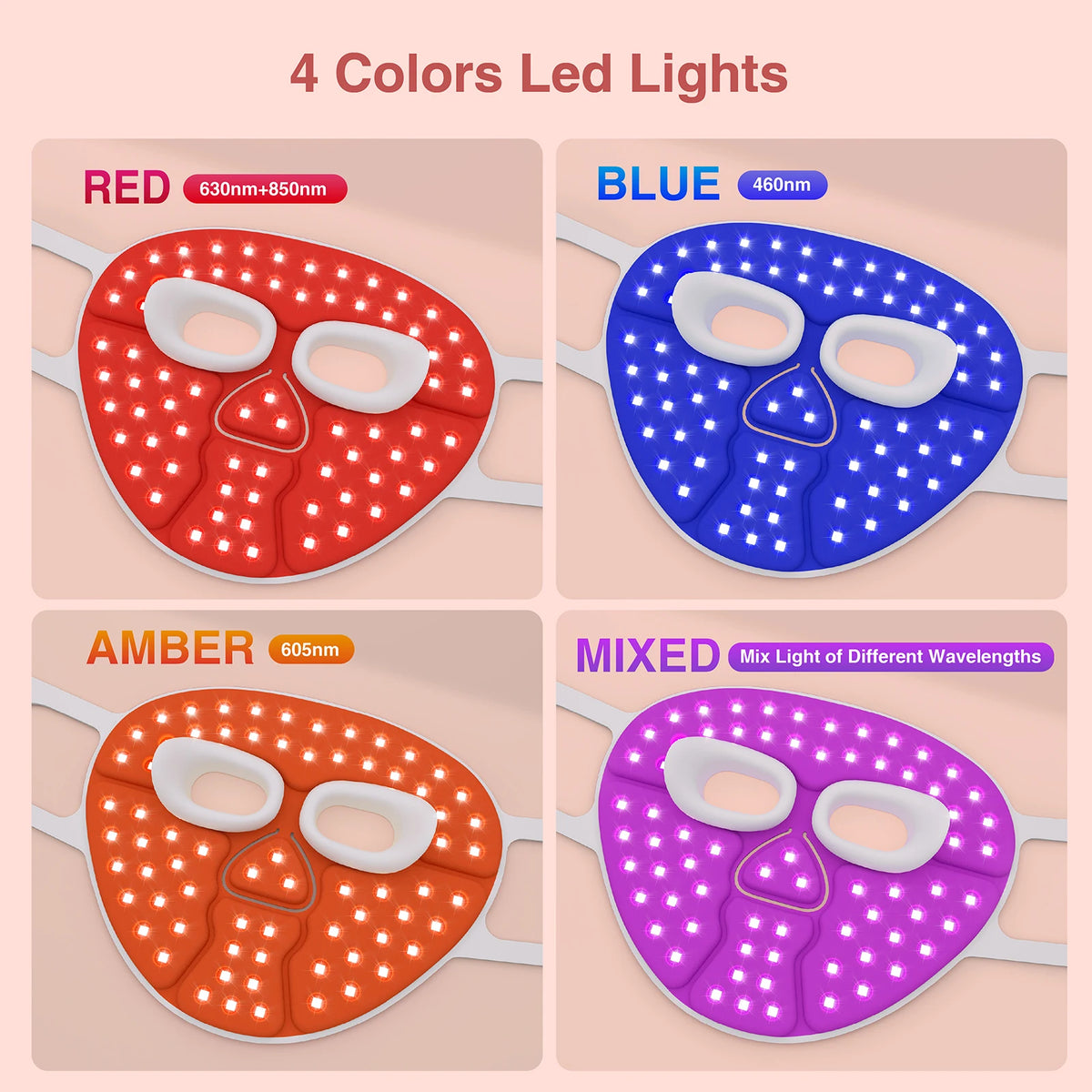 Hello Face M500S LED Mask Device Skin Care Tool Best Gift for lovers, parents, and friends
