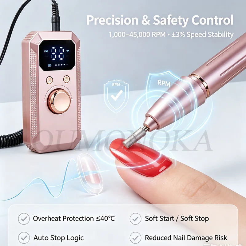 Professional Electric Nail Drill Machine Lathe Kit Nail Sander File for Manicure Cutter Set Art Supplies Salon Grinder Tools