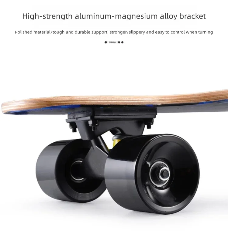 80CM Four Wheels Longboard Dancing Board Adult Street Riding Professional Beginner Freestyle Skateboard