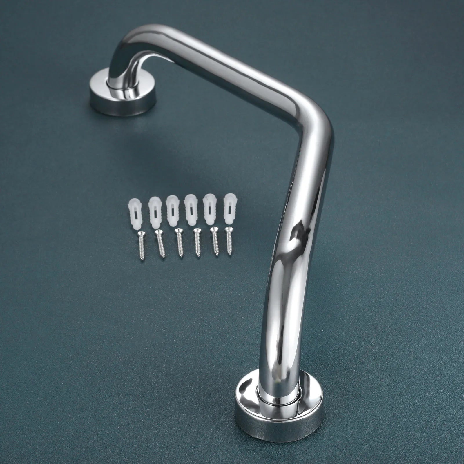 1pc Bathroom Grab Bar Stainless Steel Durable Shower Bathtub Arc Handle Grip Bathroom Toilet Elderly Disabled Safe Facility Help