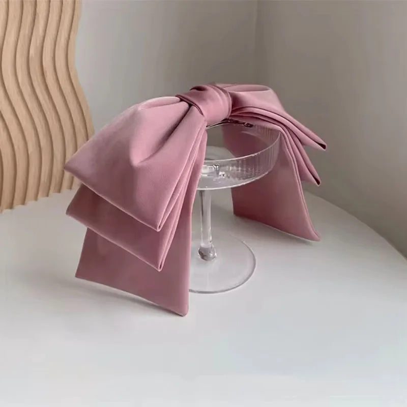 1pc Elegant Large Bow Hair Clip Multi-Layer Satin Spring Hairpins for Women Girls Fashion Sweet Retro Hair Accessories