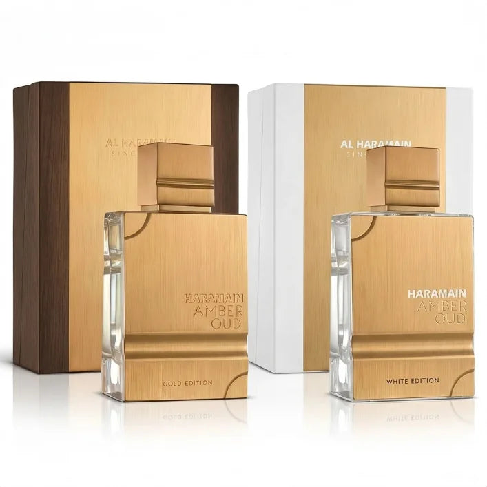 Premium Amber Oud Aqua Dubai, Gold Edition, White Edition Perfume, Long Lasting Eau de Parfum Spray, Unisex Arabic Luxury Scent