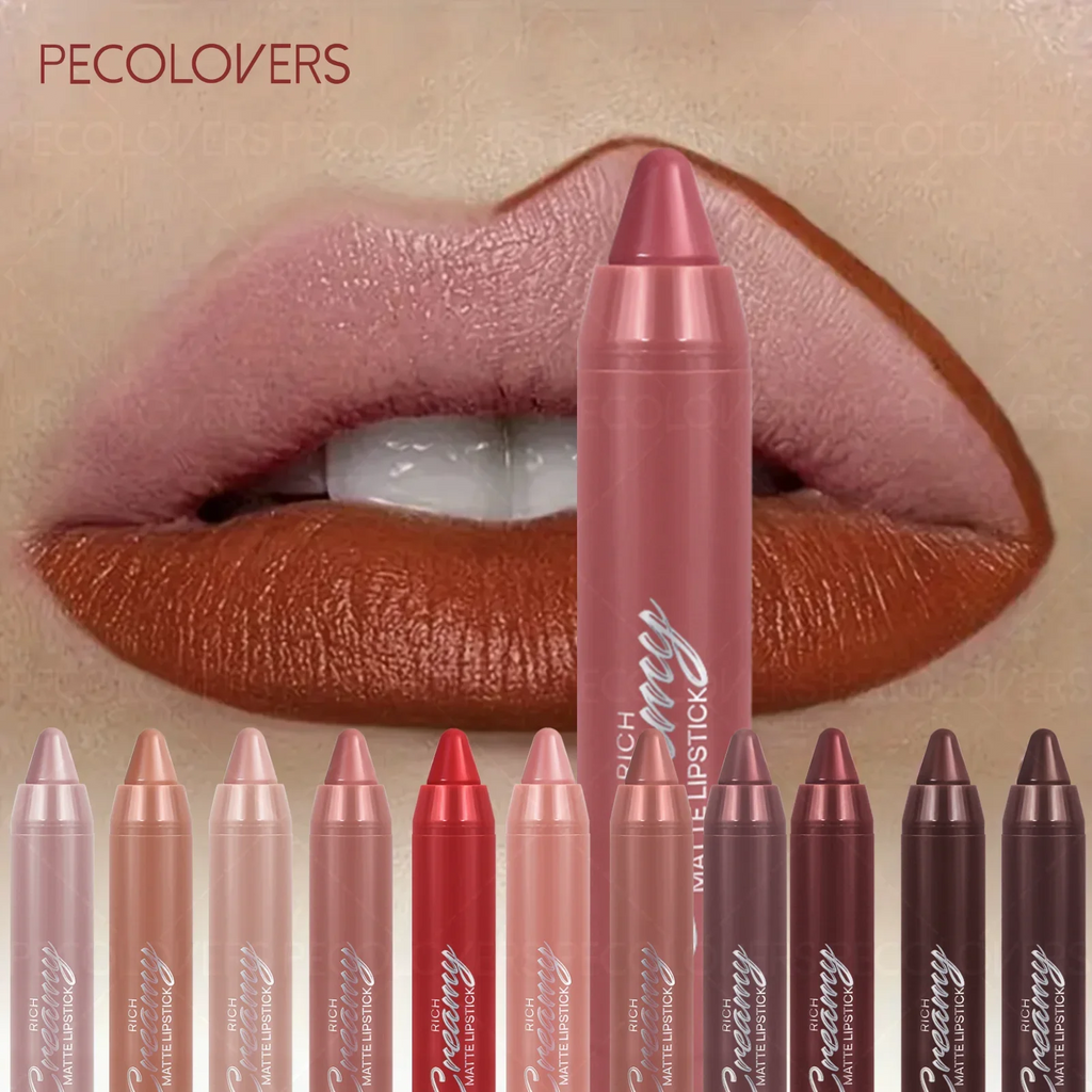 1 Pc Matte Lip Liner and Lipstick Pen, Smooth To Apply, Waterproof Long-lasting Non-sticky, Perfect Festival Gifts, Daily Makeup
