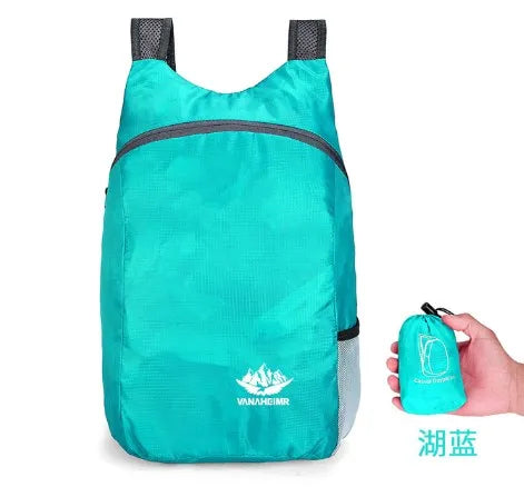 Outdoor Ultralight Folding Bag Waterproof High-volume Travel Bags Climbing Trekking Daypack for Men Women Nylon Pocket Rucksack