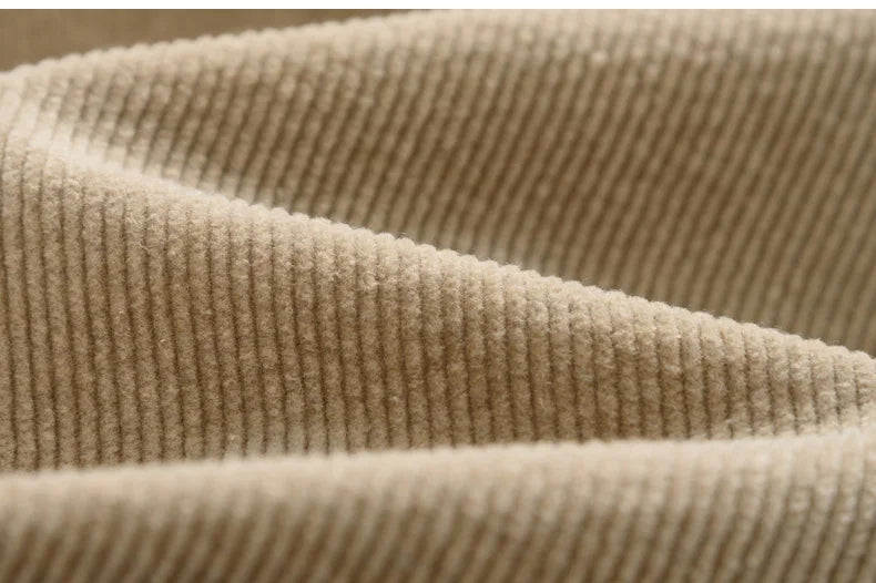 Corduroy Men's Business Casual Pants Fashion Comfortable Khaki Slim Straight Trousers Classic Male Brand Clothing Pants