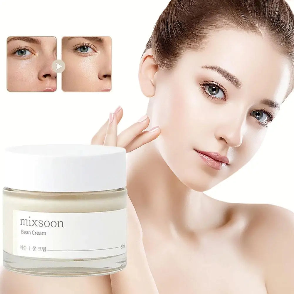 Mixsoon Bean Essence & Cream - Repair Damage Anti-aging Fade Spots Thick And Moist Moisture Mild and Smoothing Korean Skincare