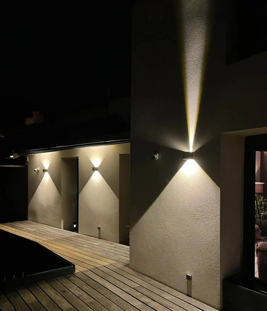 6W 12W LED Wall Light Outdoor IP65 Waterproof Modern Nordic Style Indoor Wall Lamps Living Room Porch Garden Balcony Lamp