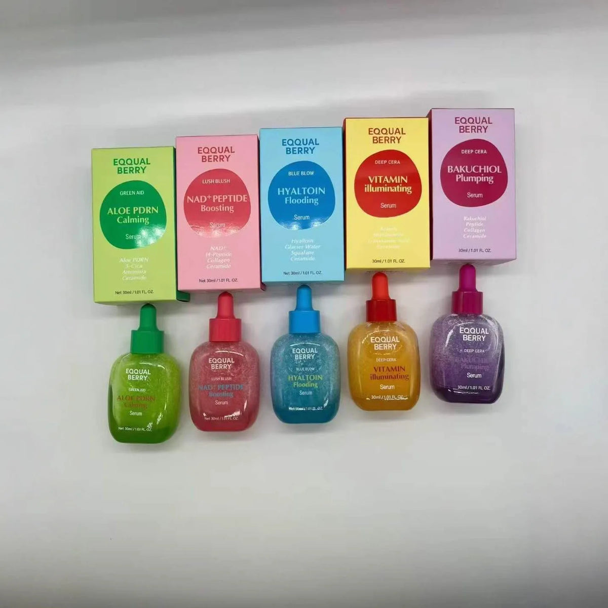 EQQUALBERRY NAD+ Peptide Boosting Smoothie Serum for Face, Neck & Body with Niacinamide & Hyaluronic Acid, Pore & Wrinkle Korea