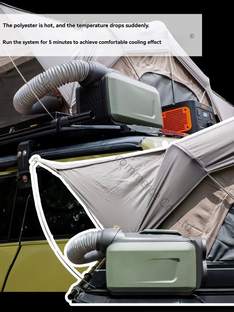 Portable 12V/24V Air Conditioner for Car Truck RV Camper Outdoor Camping - No Installation, Cooling Only All-in-One