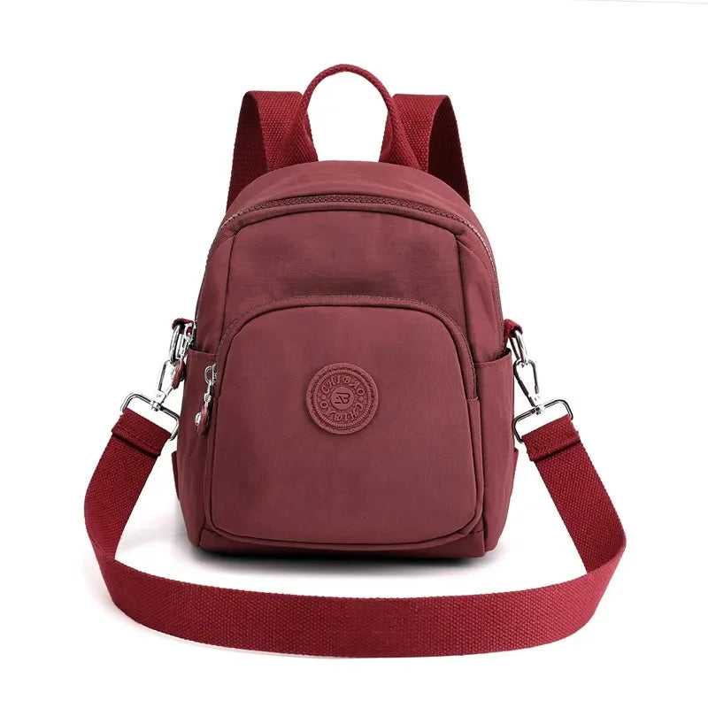 Women's Travel Casual Backpack College Students School Bag Korean Small Canvas Backpack Waterproof Fashion Shoulder Bags