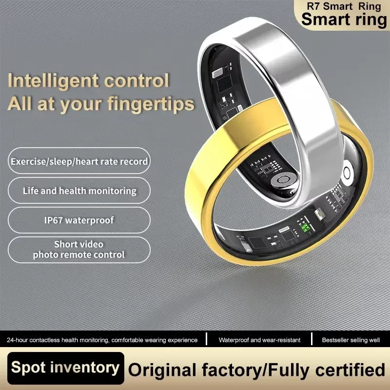 Wholesale 2026 Smart Fitness Ring Waterproof Health Tracker with Video Switching Compatible with IOS Android Unisex