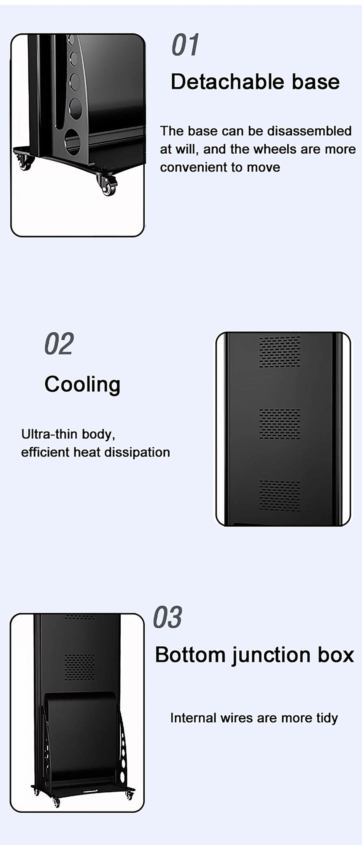 Factory Hot Selling Led Poster 640x1920mm Screen GOB P1.8 Flooring Standing LED Folding Advertising Poster Led Display Events