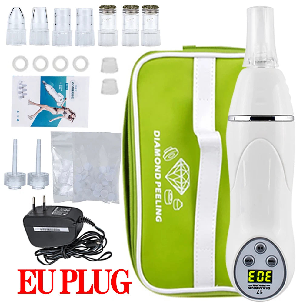 Dermabrasion Exfoliating Blackhead Acne Pore Remove Facial Skin Care Beauty Machine Rechargeable Face Diamond Pen Home Beauty