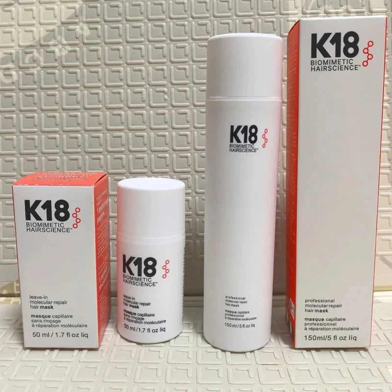 NEW K18 50ML Leave-In Molecular Repair Hair Mask Deep Conditioning Keratin Treatment Soften Hair  Healthy Smoothing Hair Care