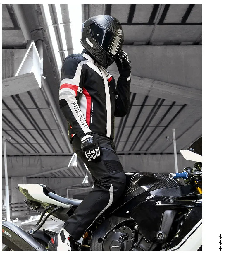 Scoyco Motorcycle Jacket Winter Waterproof Windproof CE1 Anti Fall Detachable Thermal Liner Reflective Motorbike Riding Jacket