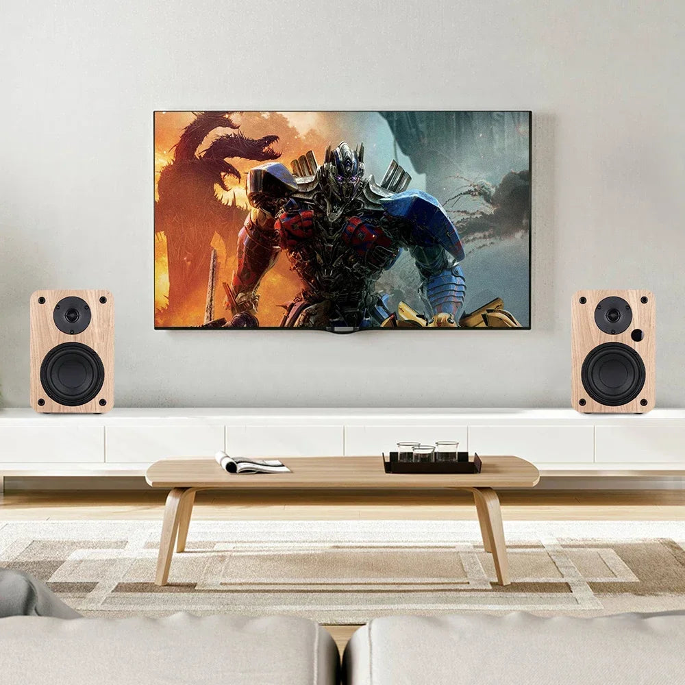Bestisan 80W 2.0 Channel Wireless Speakers for PC TV Home Theater Sound System USB/coax/Optical Bookshelf Active Subwoofer SR04