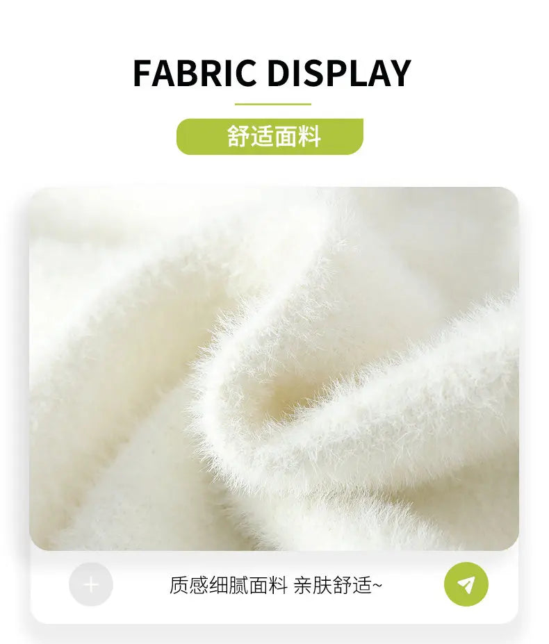 Men's Kintted Long Sleeved Sweater Men Solid Color Sweater Autumn/winter Soft Warm Comfortable Tops Thick Warm Wool Pullovers
