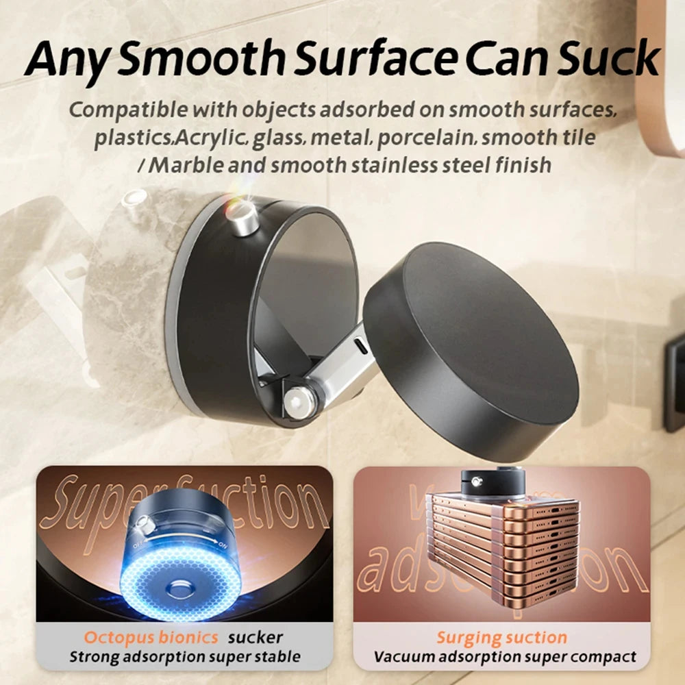 Pack Magnetic Phone Holder with Vacuum Suction Cup for Car, Foldable Mobile Stand for iPhone/ Android - DIY Accessories