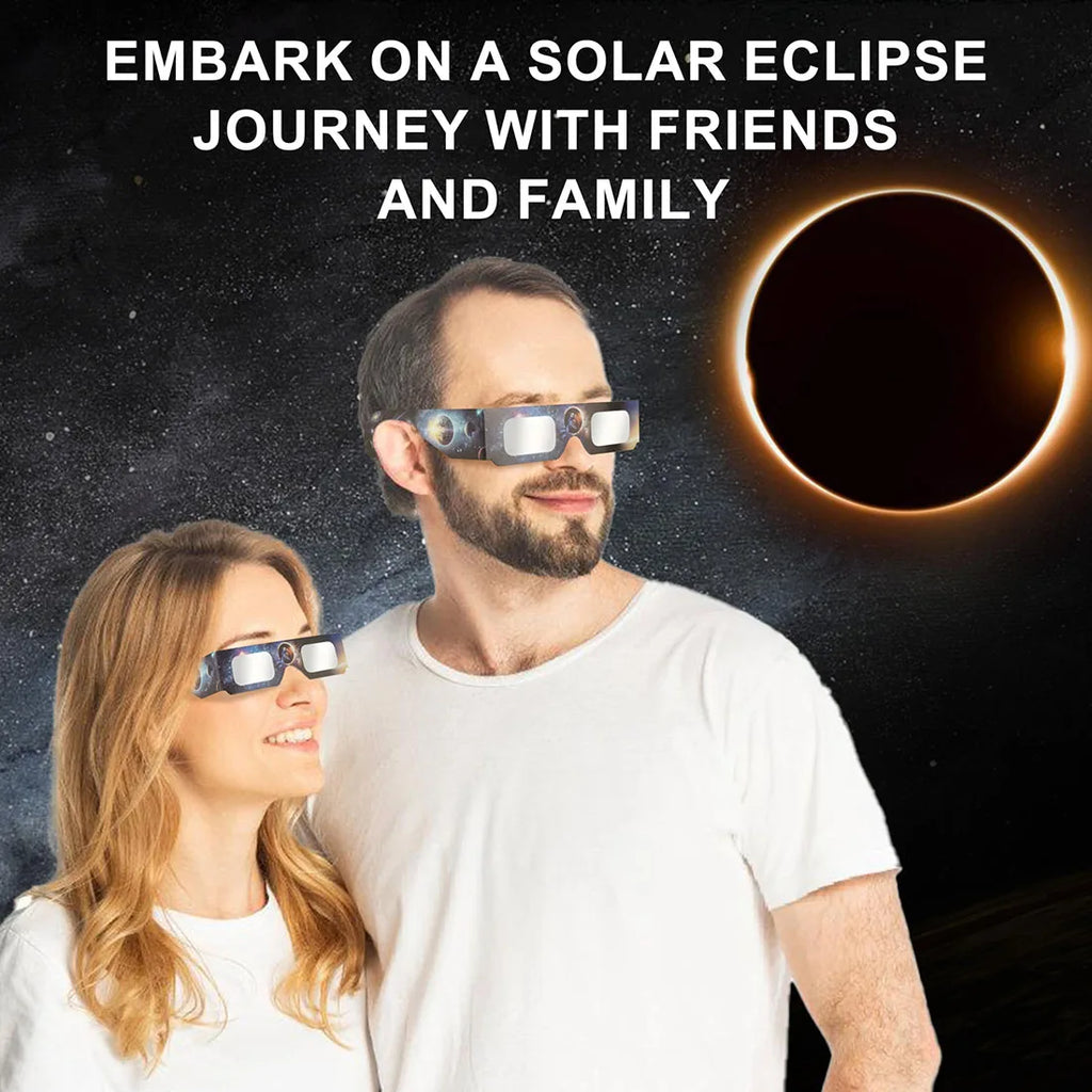 Pack Of 10 Solar Eclipse Glasses -Total Solar Eclipse Viewing Sunglasses With Superior Optics,Sun Safe Shades For Adults Or Kids