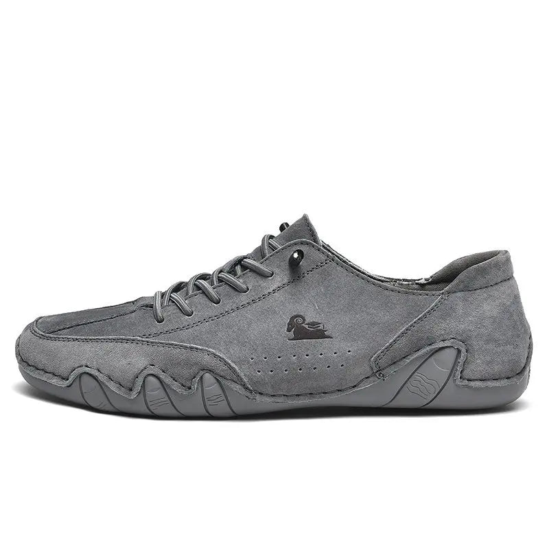 Men Leather Casual Shoes Luxury Low Top Sneakers Comfortable Mens Shoes Big Size Designer Loafers Moccasin Shoe Man 2026 New