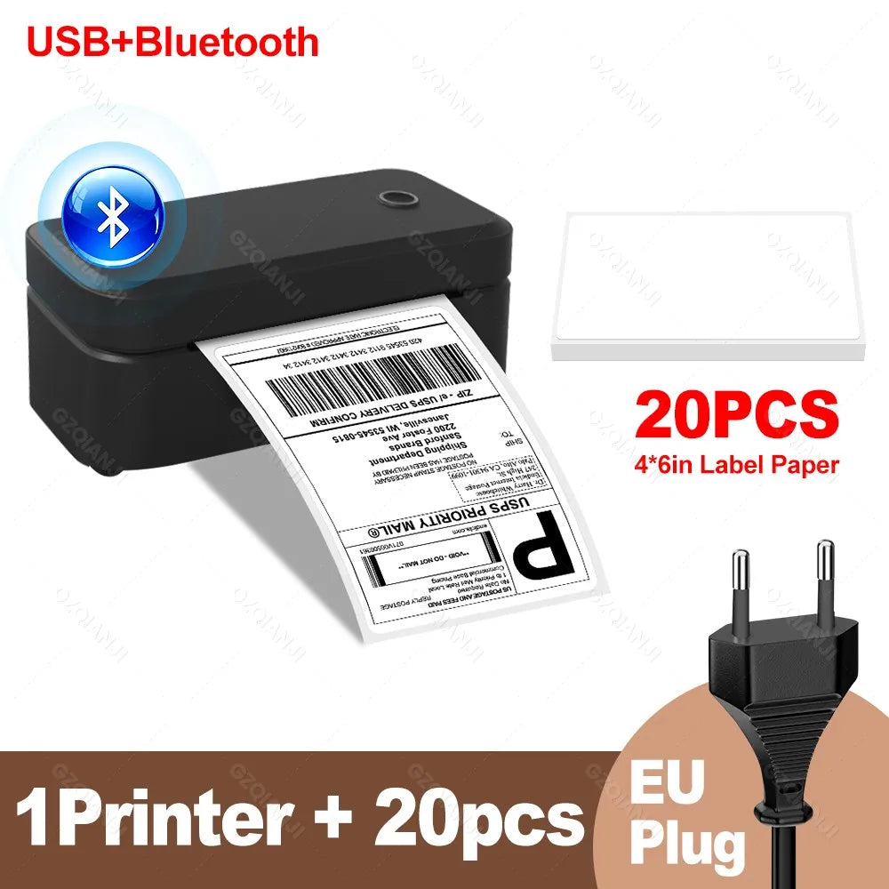 4inch 110mm Marklife X4 Bluetooth Thermal Label Printer Wireless Shipping Express Maker Compatible with iPhone Android Windows