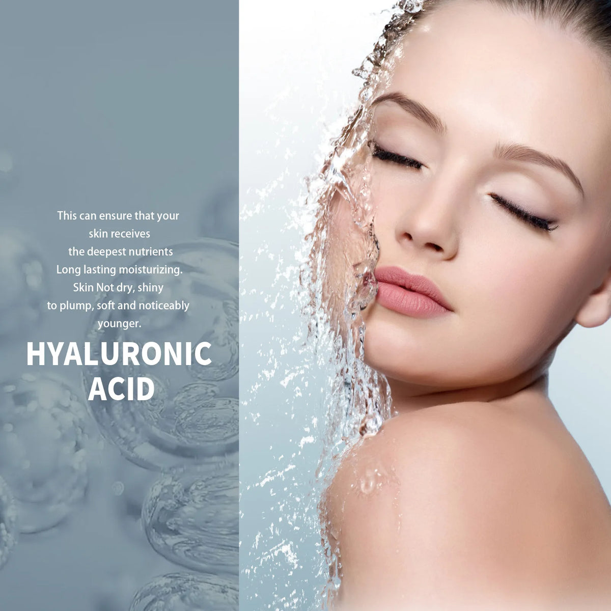 EELHOE Hyaluronic Acid Moisturizing Serum Deep Nourishing Smooth Skin Whitening Brighten Skin Care Products Hydrating Face Serum
