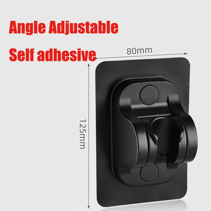 Universal Shower Head Holder Adjustable Shower Rail Holder Bathroom Accessories Replacement Hand Shower Bracket for Slide Bar
