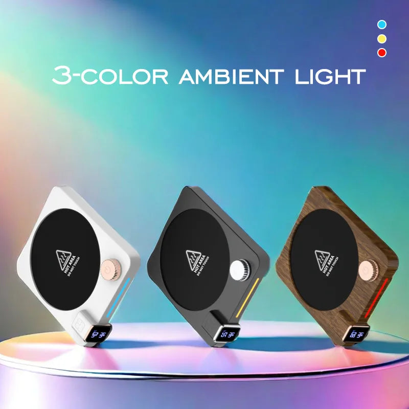 2025 New Thermostatic Cup Mat Coffee Heating Cup Mat Speed Heating Timer 9-speed Knob Control Dormitory Home Gift Cup Mat